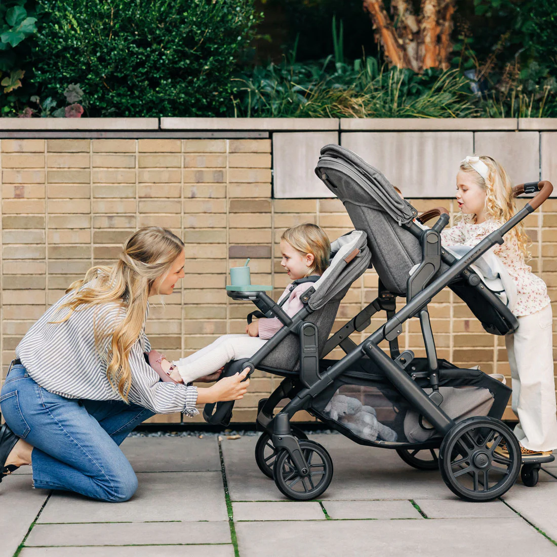 2026 UPPAbaby VISTA V2 RumbleSeat V2+ – Enhanced Double Stroller Seat with Adjustable Footrest & Canopy