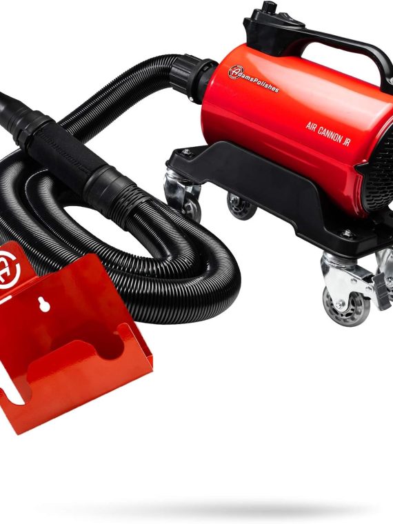 Car Dryer Blower – Powerful Detailing Wash | Filtered Dryers, Blowers & Blades Safer Than Microfiber Towel Cloth – Air Cannon Jr. + Wall Mount