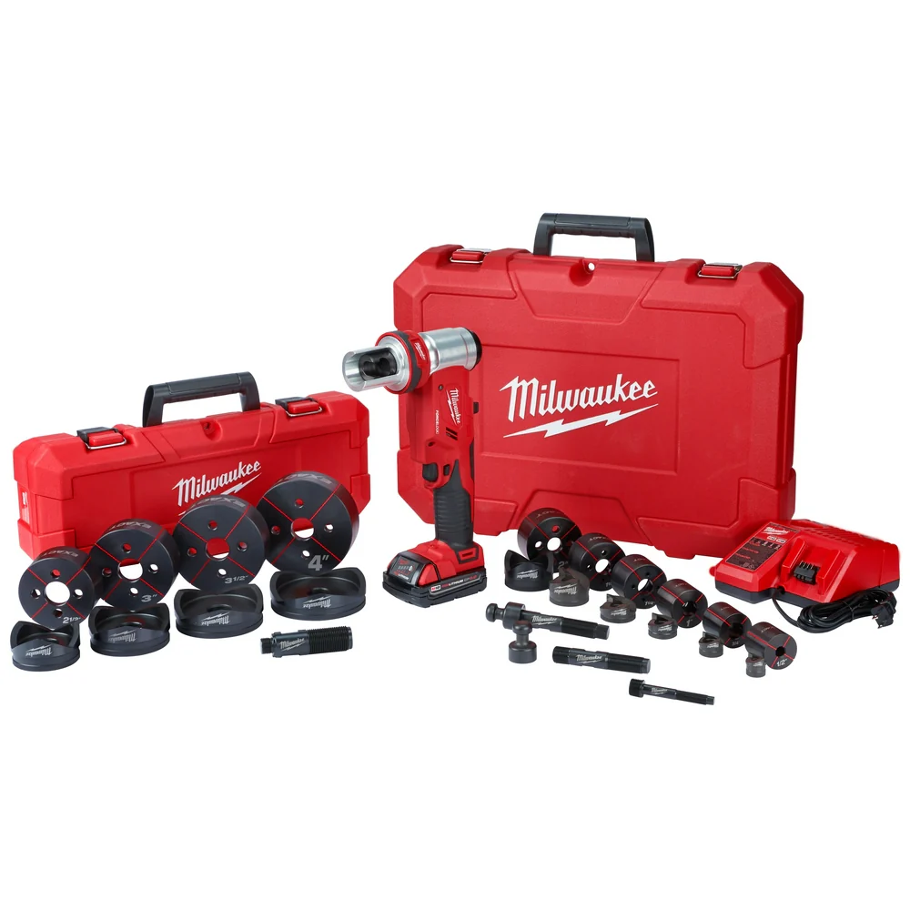 2026 Milwaukee 2677-23 M18 18V 4-Inch 6-Ton Forcelogic Knockout Tool Kit