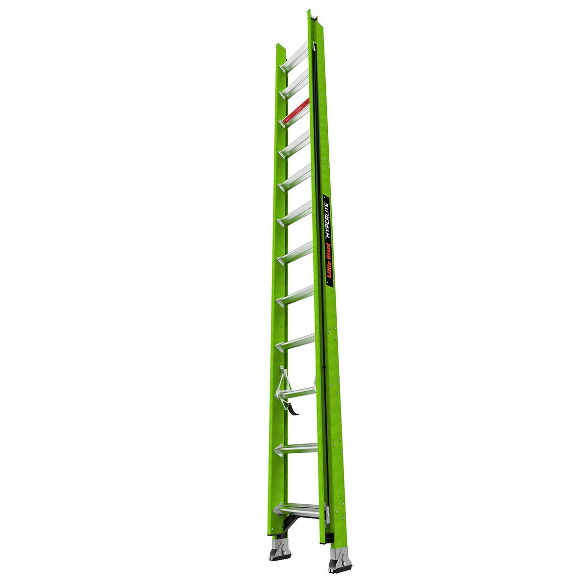 Little Giant 18724-303-HYPERLITE 24' Fiberglass Extension Ladder, 300 lbs Capacity, CSA Grade IA