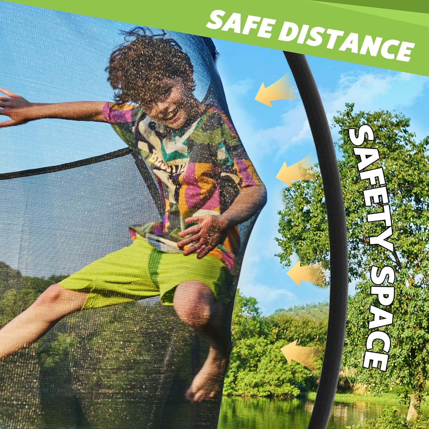 14Ft Trampoline with Safety Enclosure & Ladder