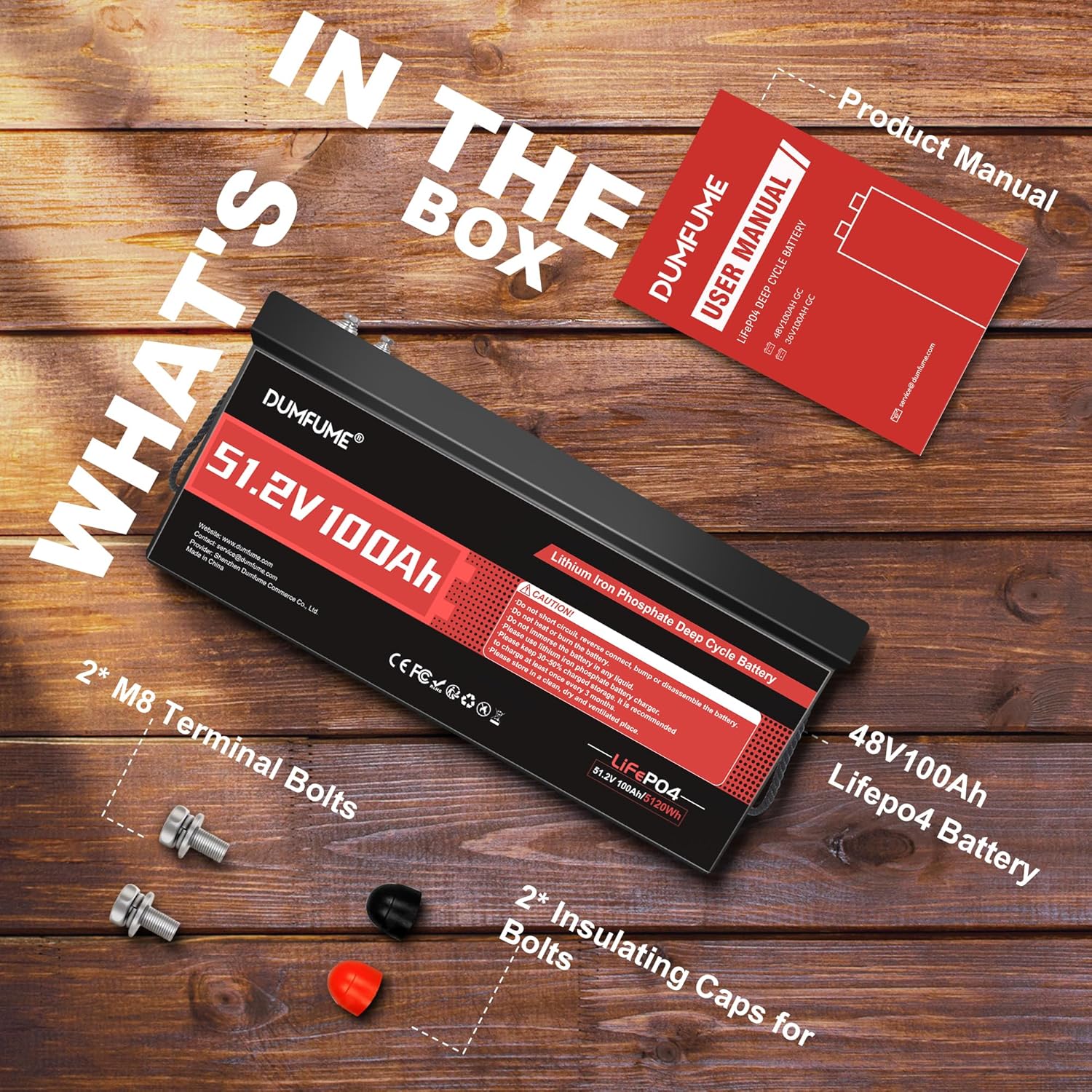 12V 300Ah Lithium LiFePO4 Battery with 200A BMS