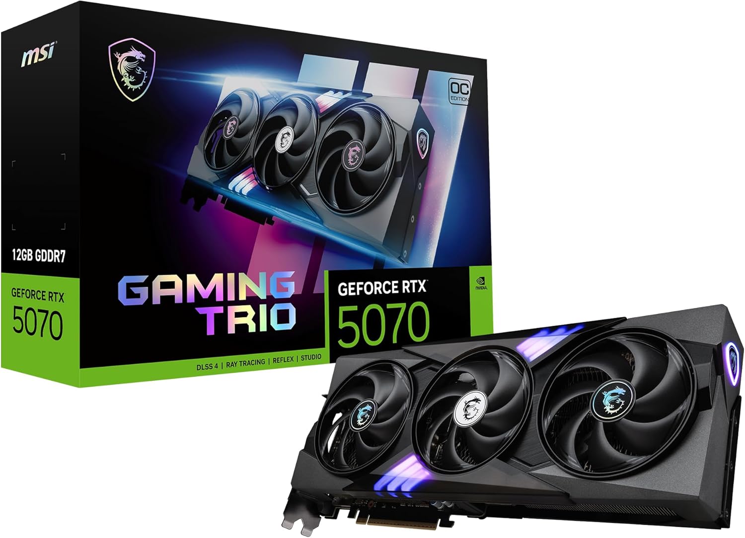 MSI RTX 5070 12GB Gaming Trio OC Graphics Card