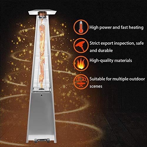 2026 2 Sets 40,000 Btu Propane Patio Heater, Standing Pyramid Outdoor Heaters