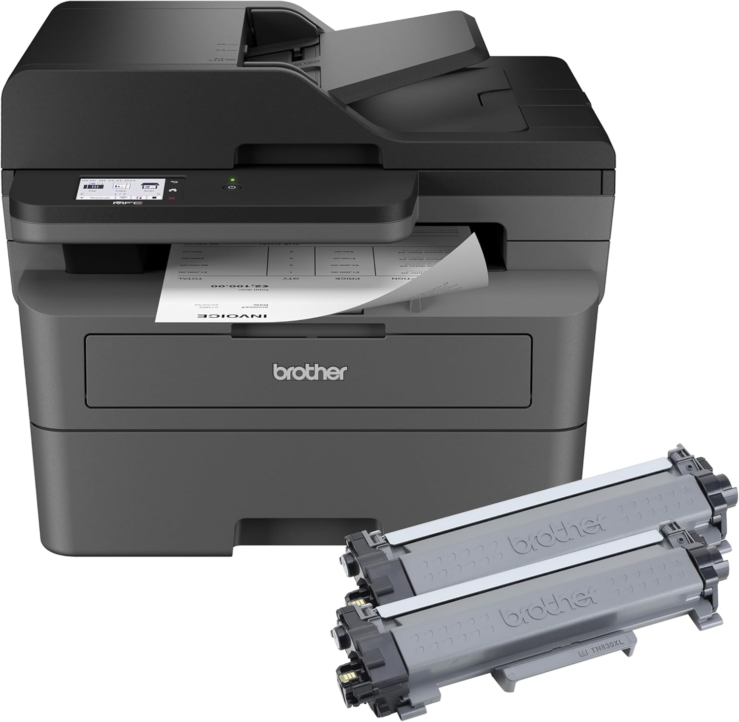 Mfc-L2820Dw Wireless Monochrome All-In-One Printer