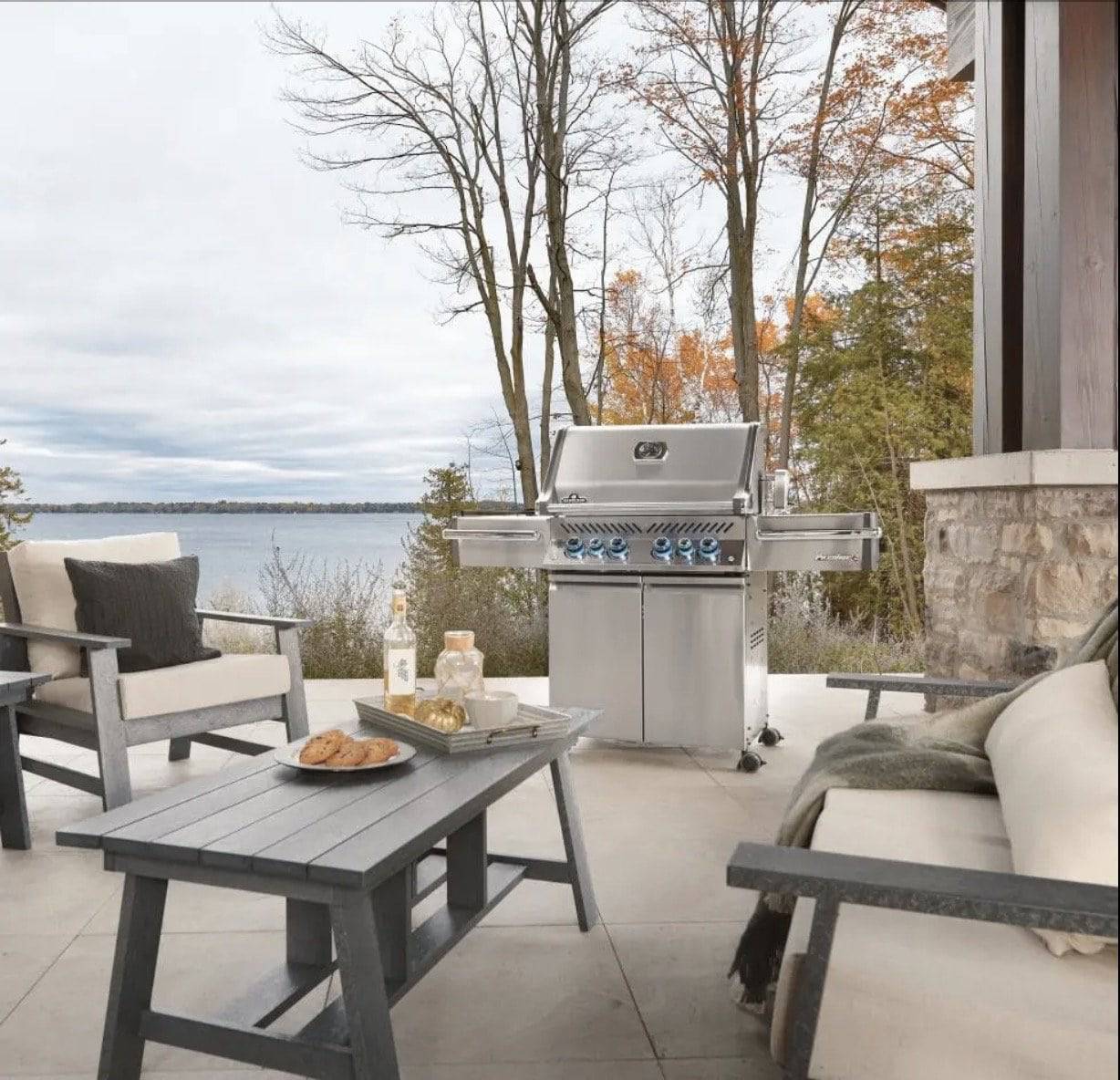 2026 Napoleon Prestige Pro 500 Freestanding Gas Grill w/ Infrared Side Burner & Rotisserie | Natural Gas or Liquid Propane PRO500RSIB