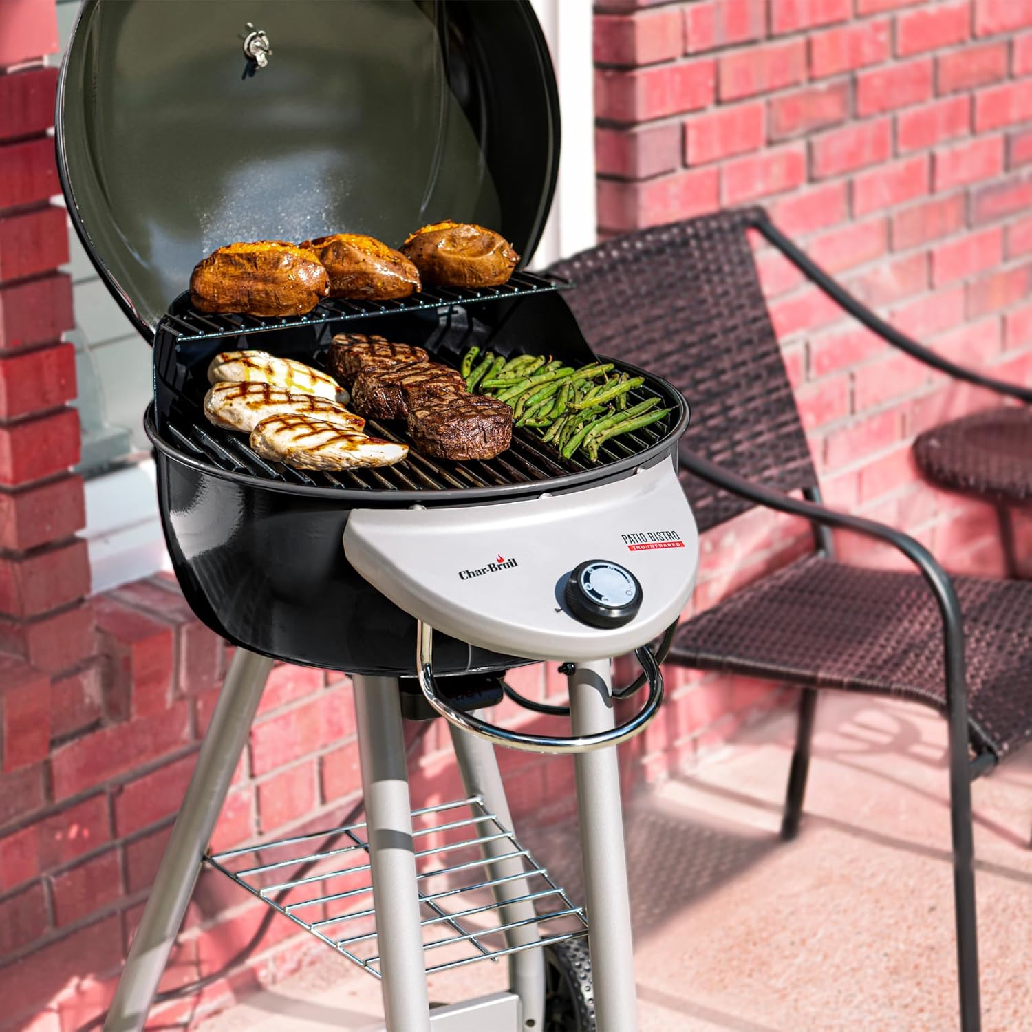 Patio Bistro Tru-Infrared Electric Grill, Black