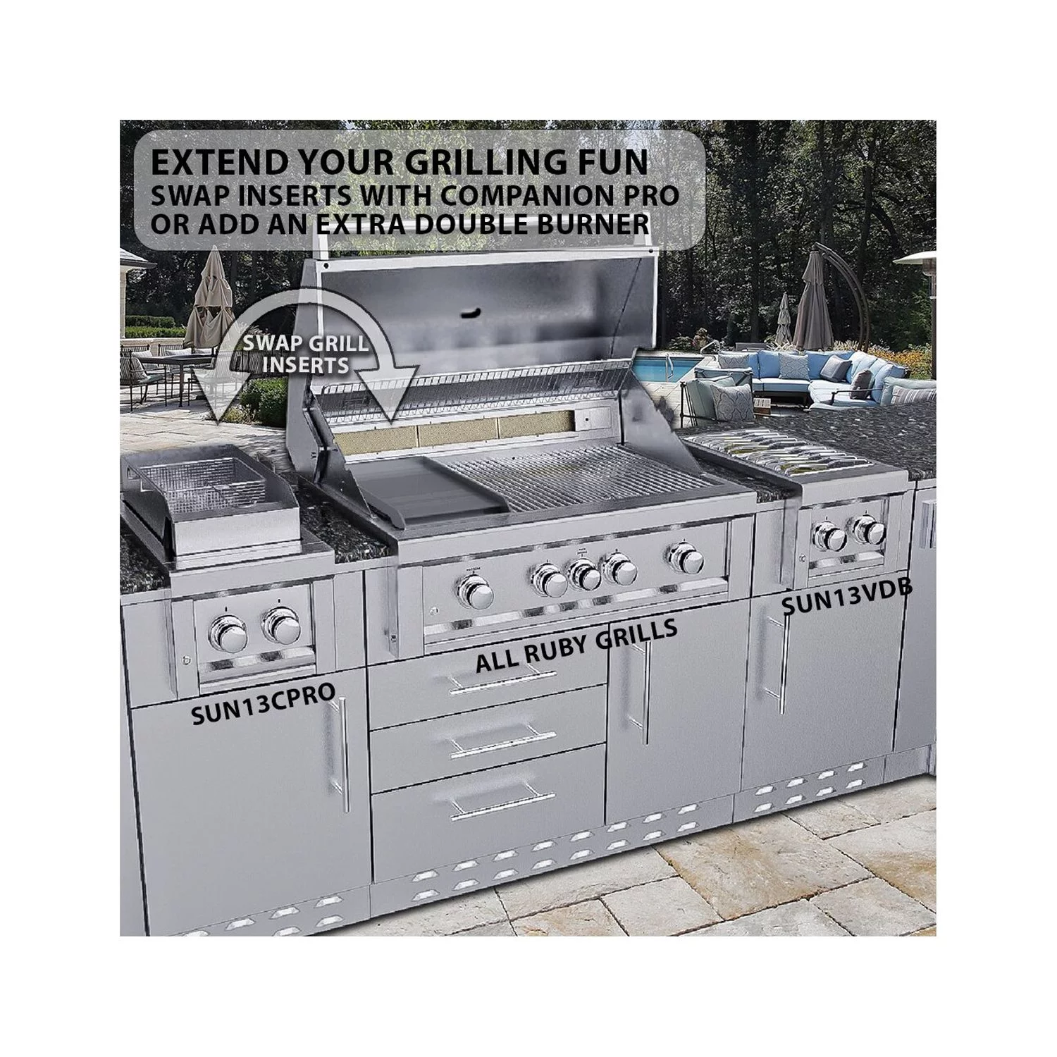 2026 Ruby 5 Burner Pro-Sear 42