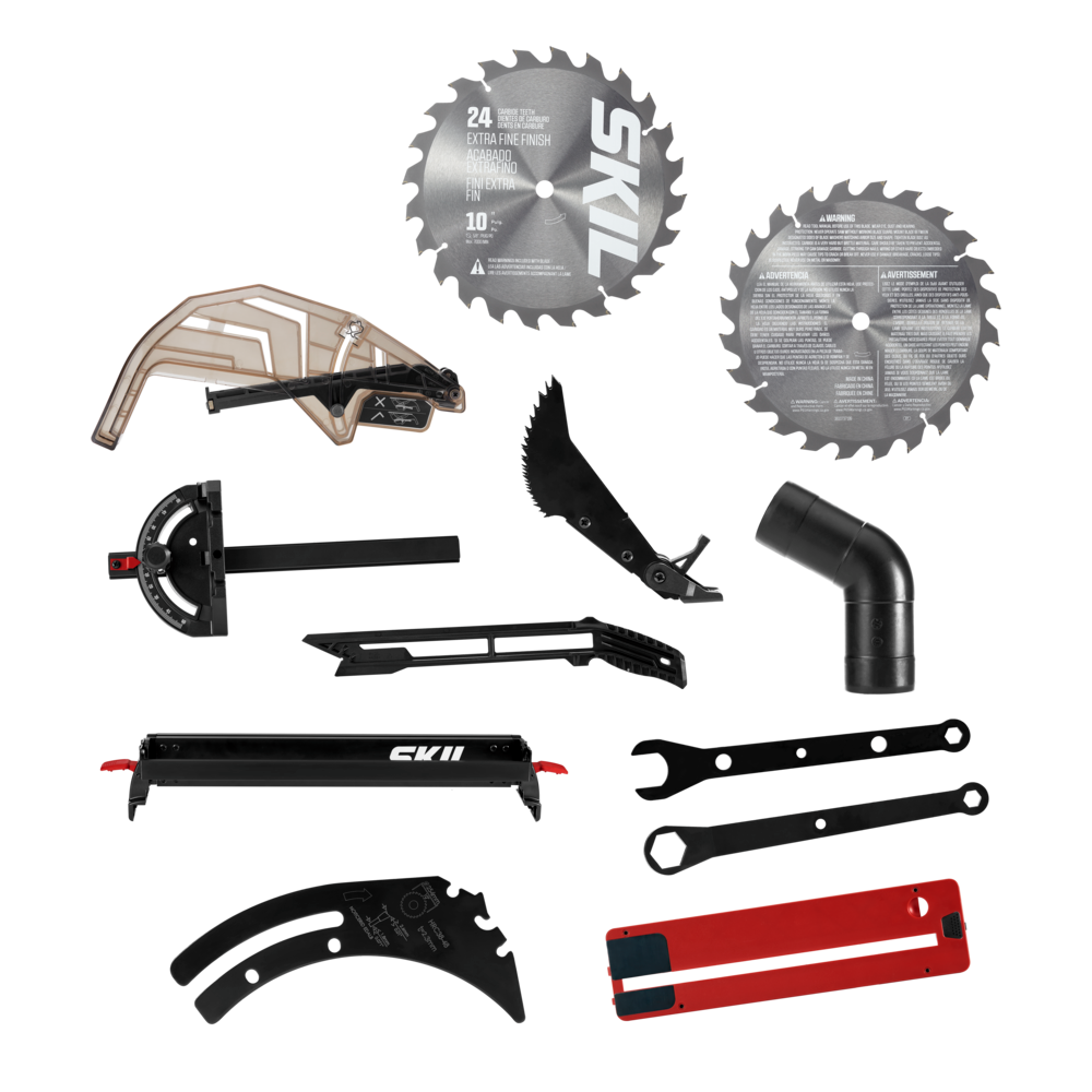 SKIL Jobsite Table Saw with Integrated Foldable Stand, 10, 15 Amp, 25-1/2�� Rip Capacity