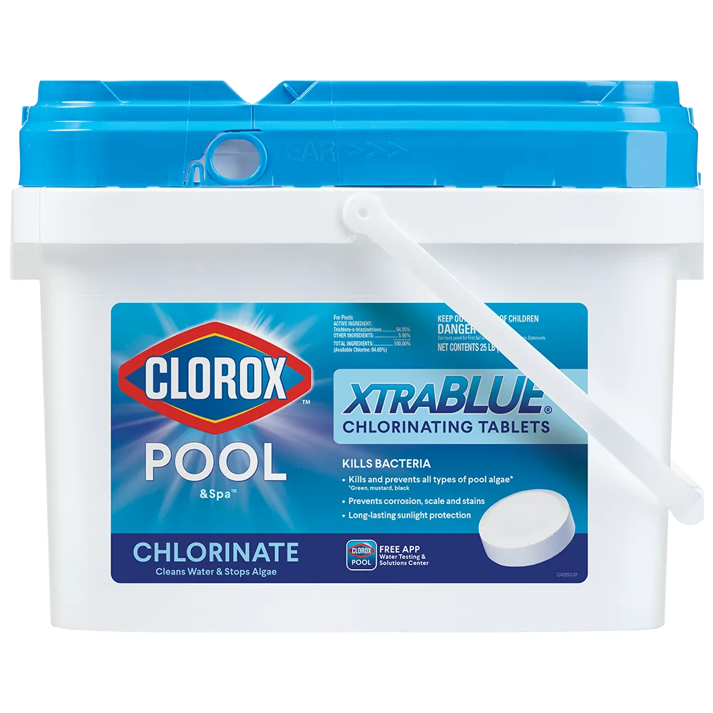2026 Clorox Pool&Spa XtraBlue 3′′ Chlorinating Tablets for Swimming Pools, 25lb