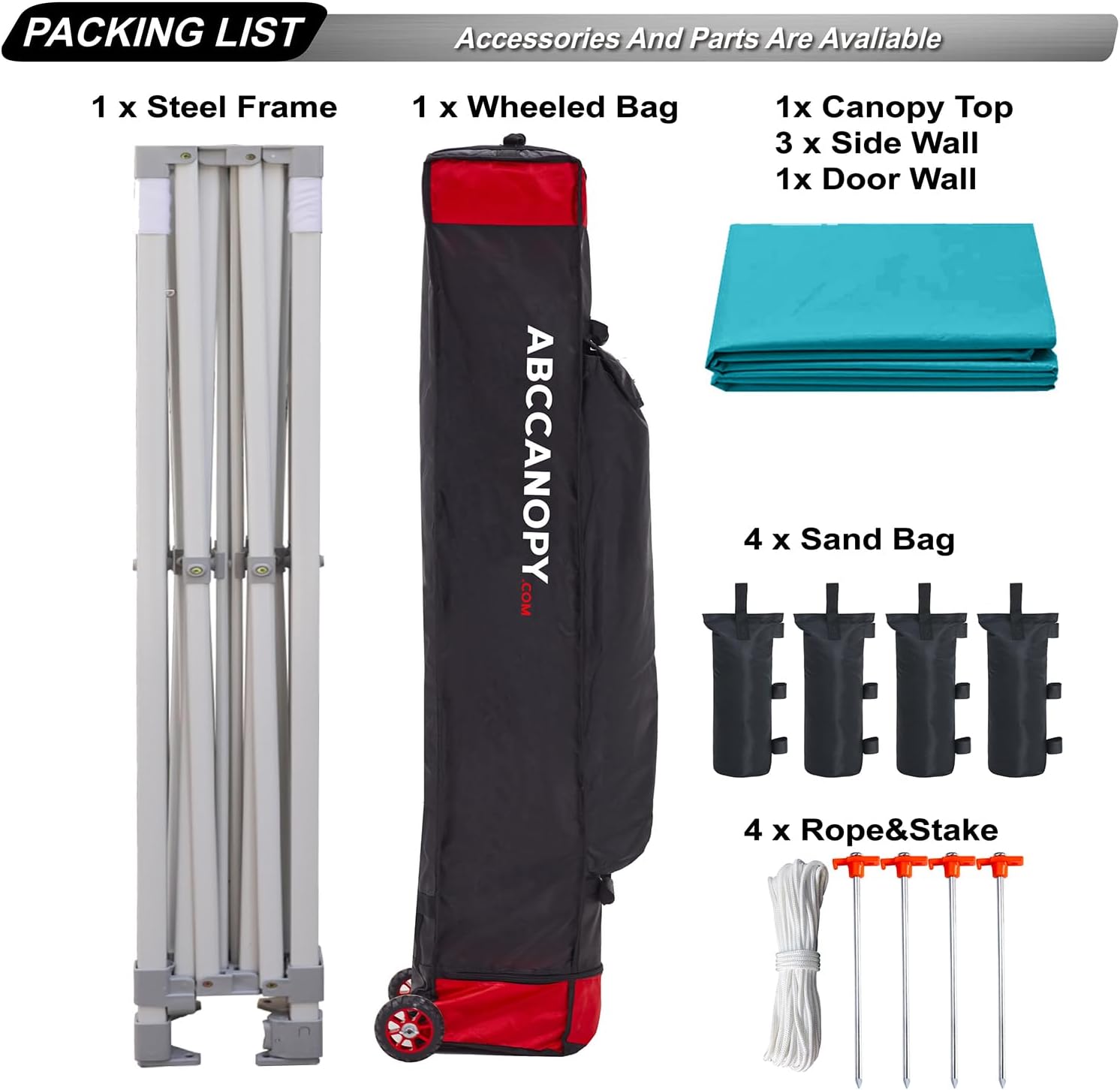 Easy Pop Up Canopy Tent 10×10 with Sidewalls