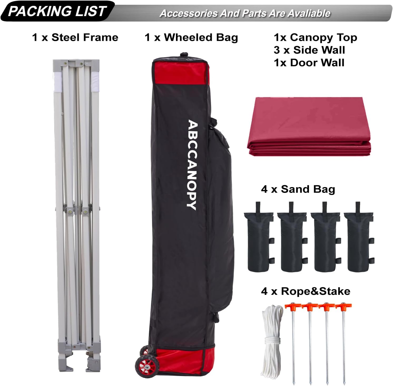 Easy Pop Up Canopy Tent 10×10 with Sidewalls