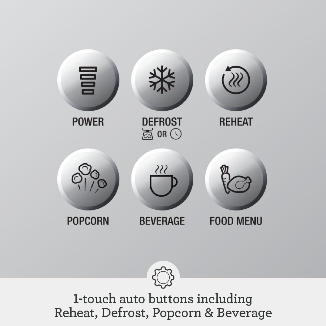 Compact Soft Close Microwave Oven