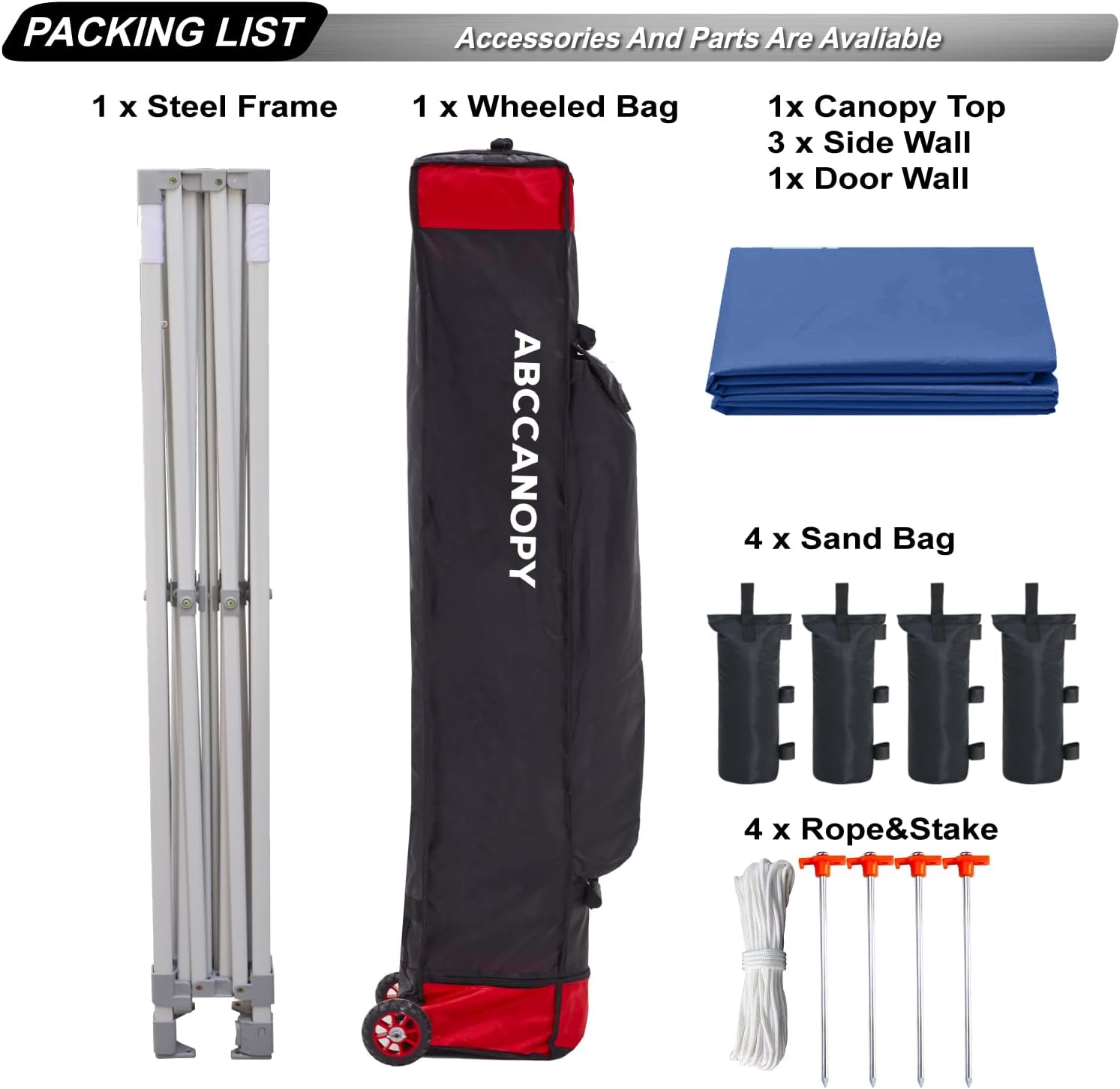 Easy Pop Up Canopy Tent 10×10 with Sidewalls