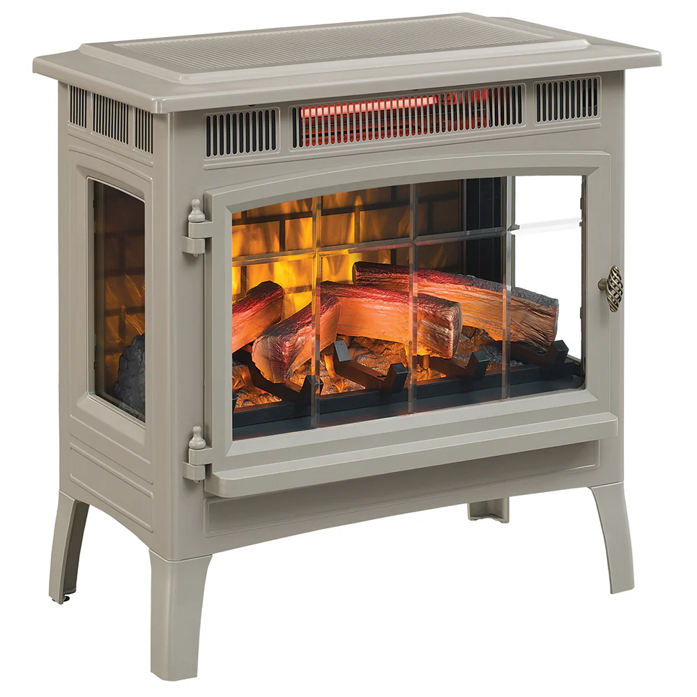 2026 Duraflame 3D French Grey Infrared Electric Fireplace Stove with Remote Control - DFI-5010-05