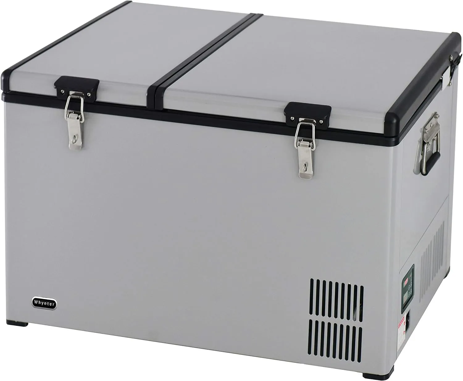 FM-65G 65 Quart Portable Refrigerator and Deep, AC 110V/ DC 12V, Real Chest Freezer for Car, Home, Camping, and RV with-8°F to 50°F Temperature Range, Gray, One Size