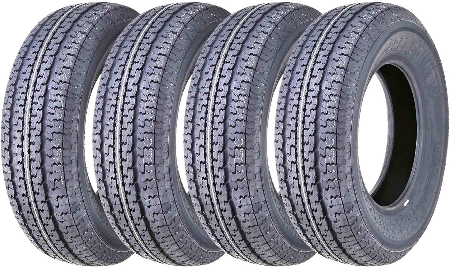 Grand Ride Set of 4 ST225/75R15 Trailer Tires