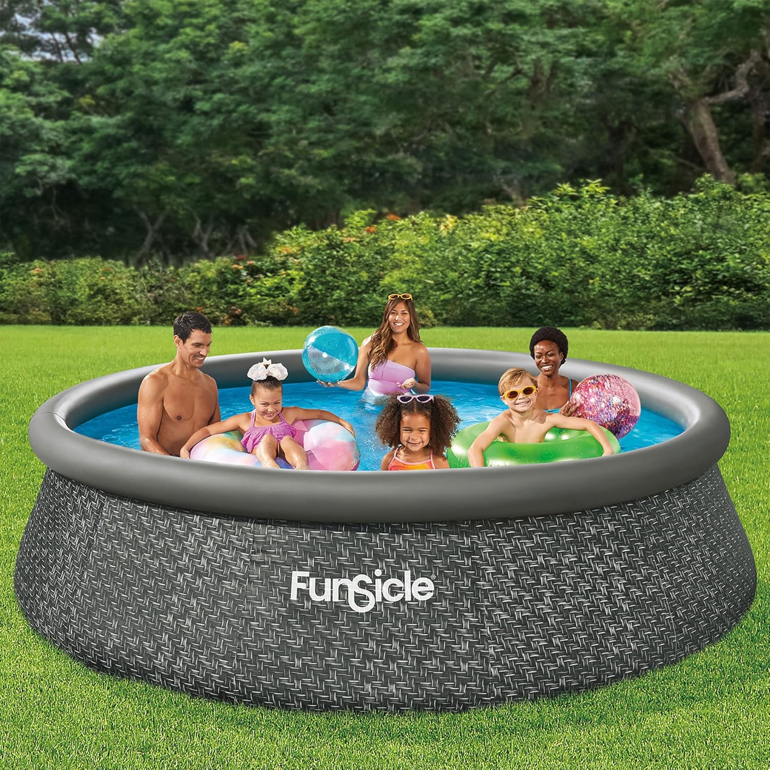 12ft x 36in Quickset Inflatable Ring Pool Set