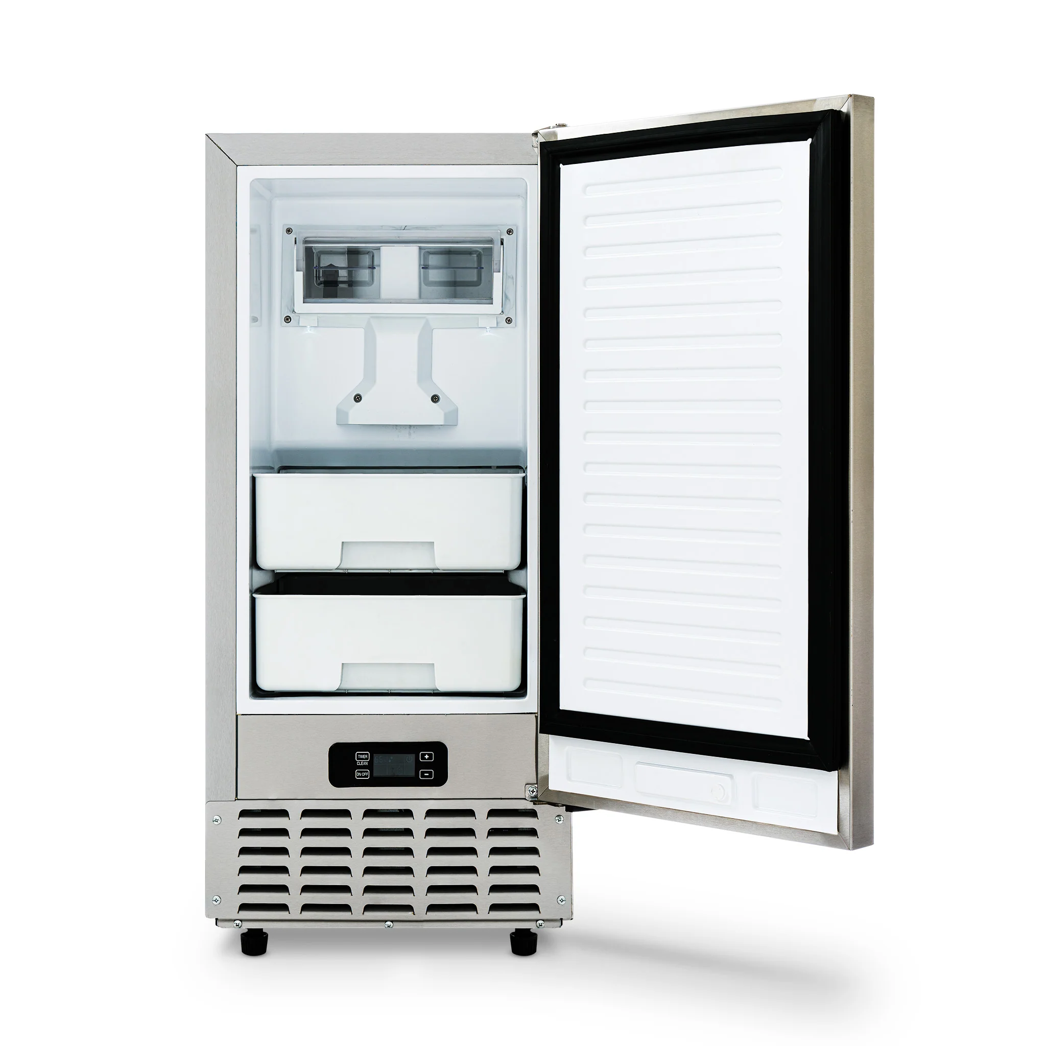 2026 Newair 15” Undercounter Nugget Ice Maker, 66 lbs/day - Stainless Steel