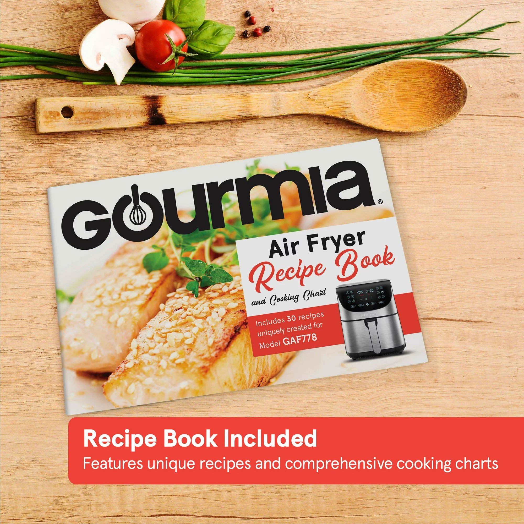 Gourmia 7-Qt Digital Air Fryer with Guided Cooking, Easy Clean, Stainless Steel