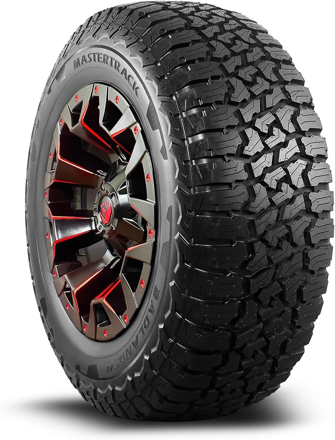 Set of 4 (FOUR) Mastertrack BADLANDS AT All Terrain LT265/70R17 10 Ply E 123S SUV Light Truck Tire - 265/70/17(Tire Only)