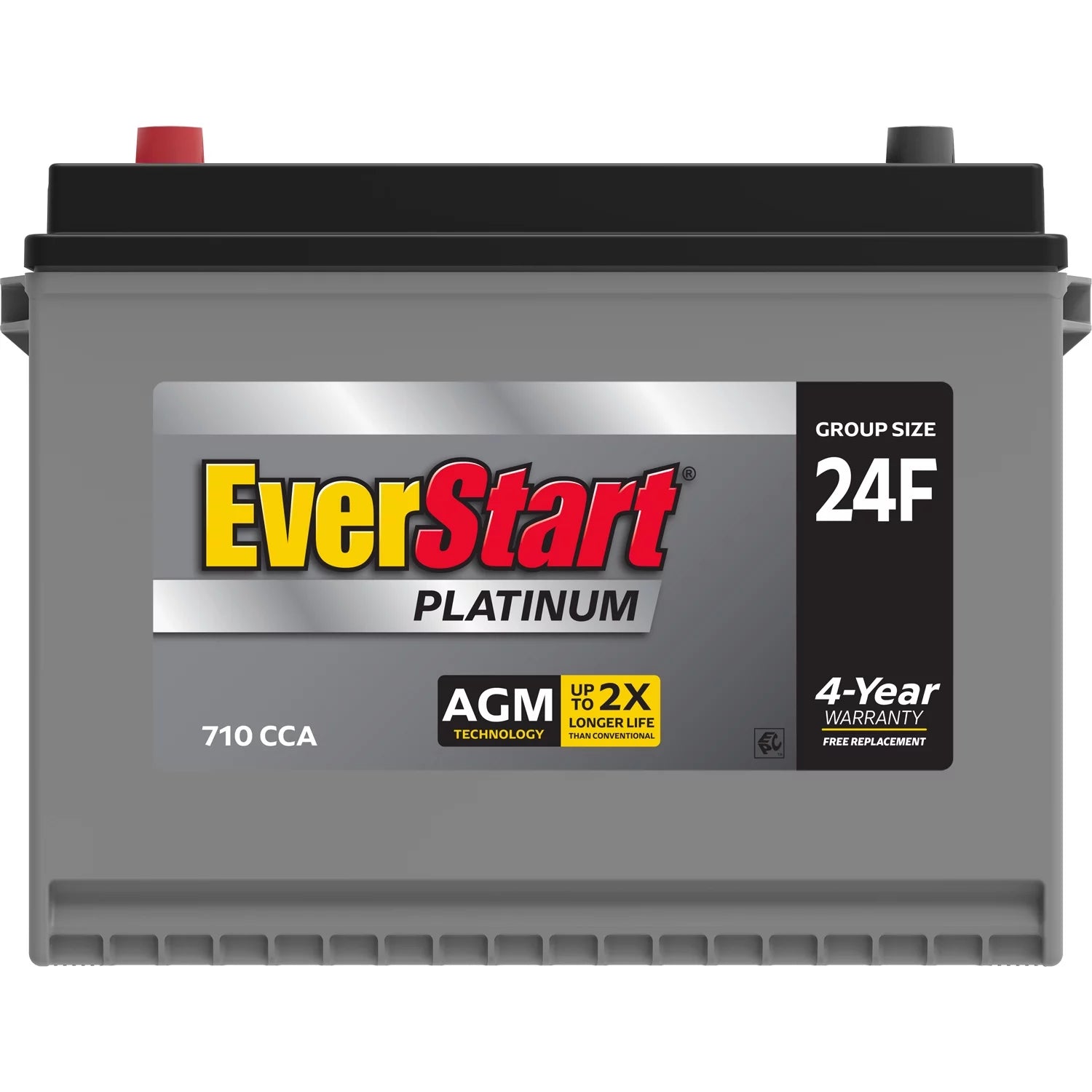 2026 Platinum AGM Automotive Battery, Group Size 24F 12 Volt, 750 CCA – MadeInUSA