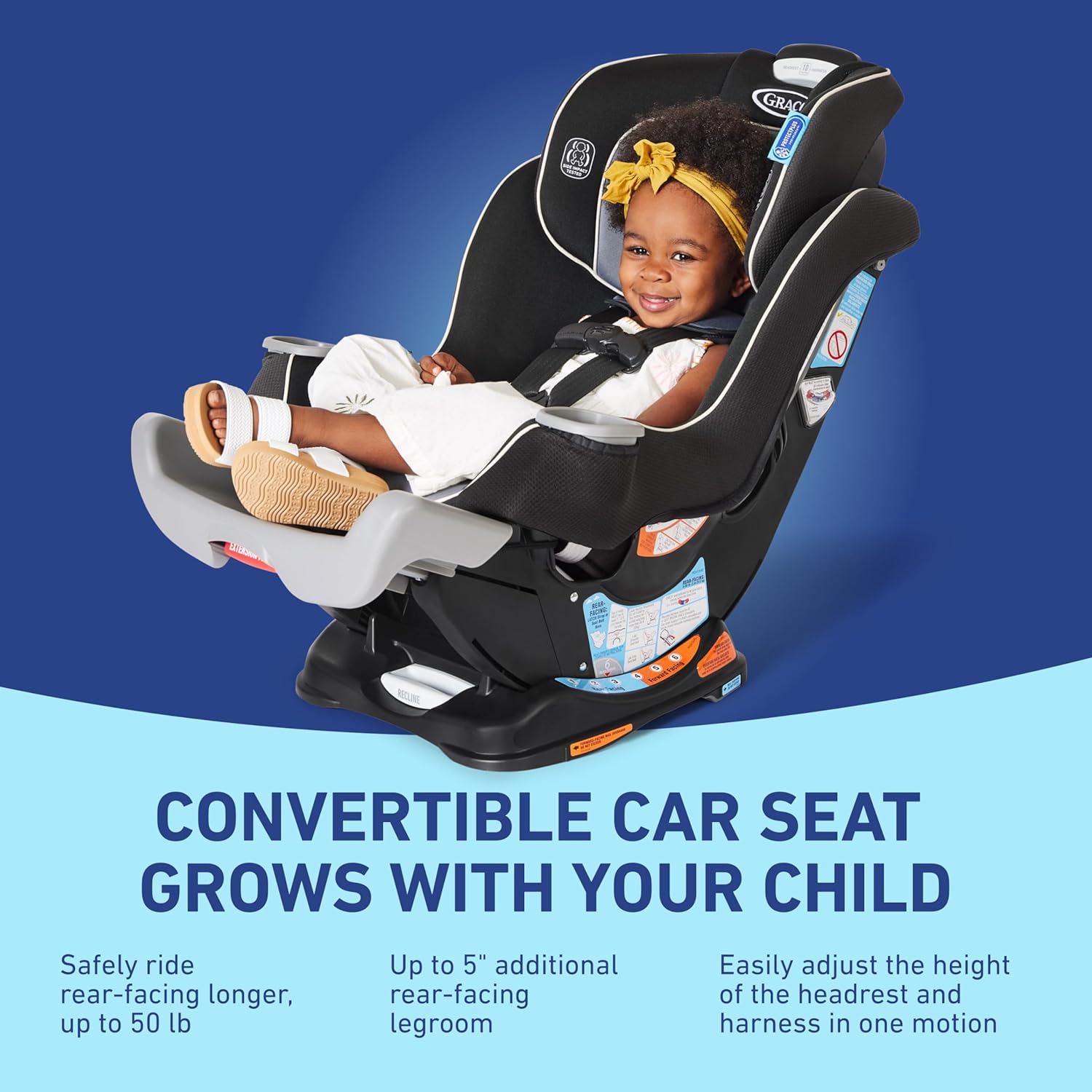 Extend2Fit Convertible Baby Car Seat – Adjustable Legroom