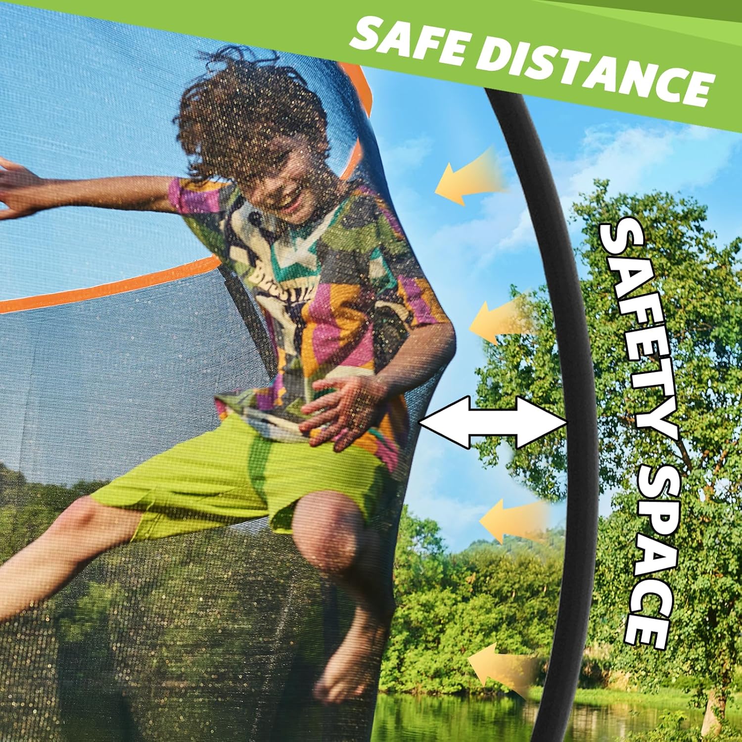 14Ft Trampoline with Safety Enclosure & Ladder