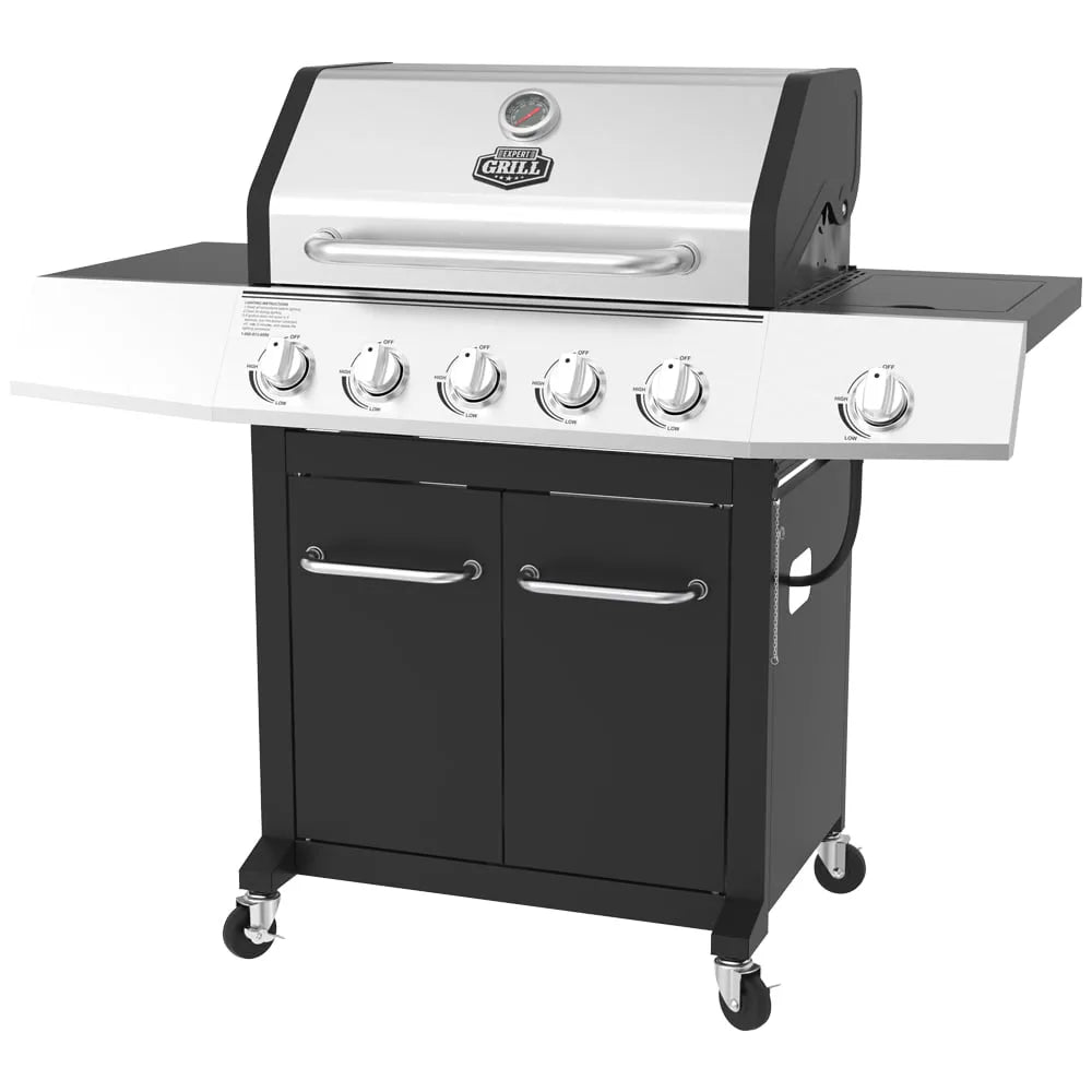 2026 Expert Grill 5-Burner Propane Gas Grill with Side Burner