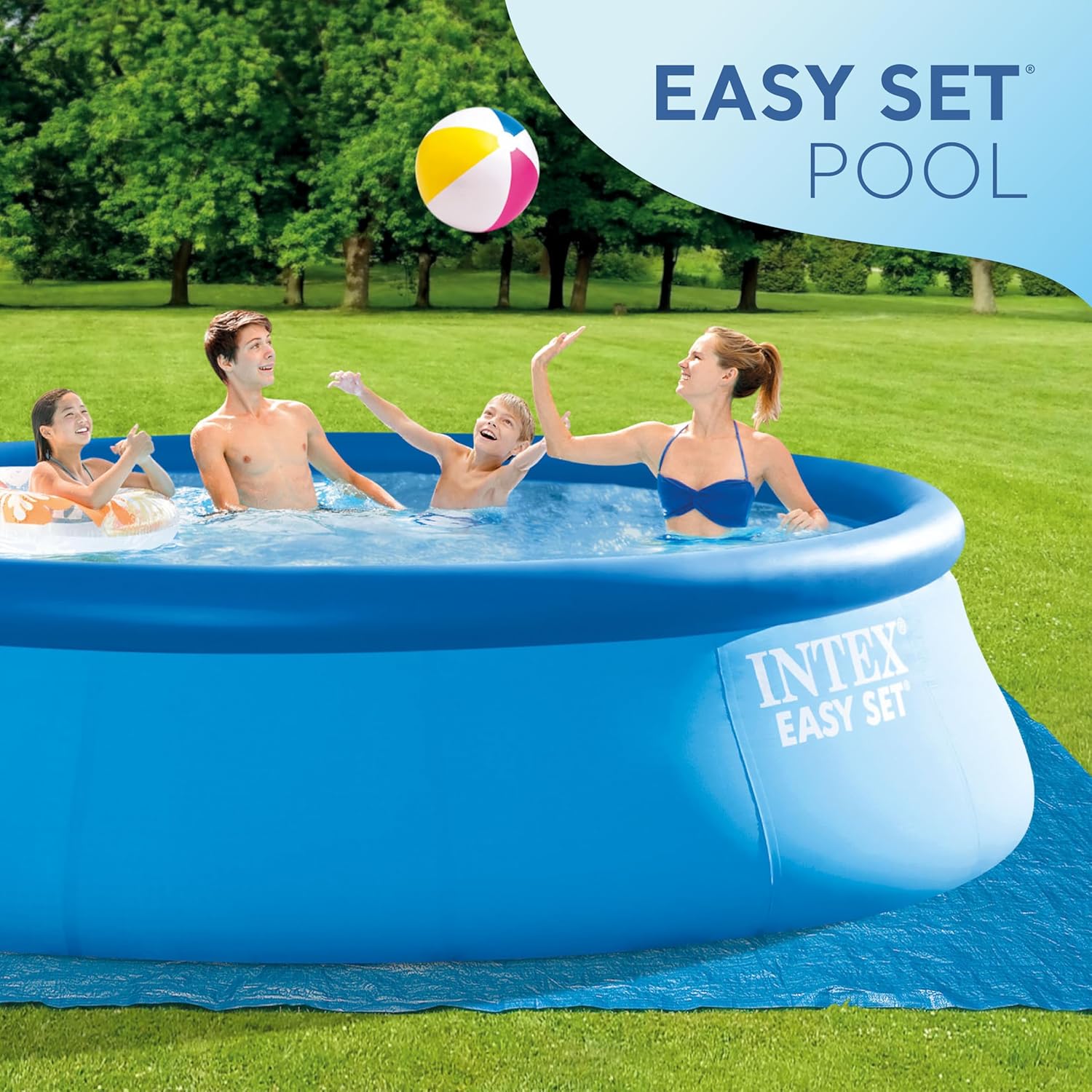 28167Eh Easy Set Inflatable Pool 15ft x 48in