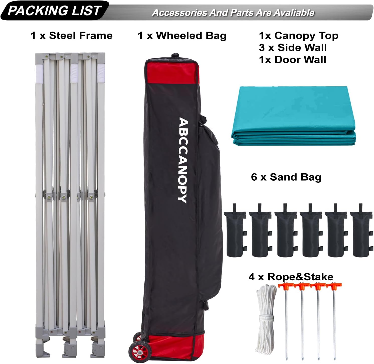 Easy Pop Up Canopy Tent 10×10 with Sidewalls