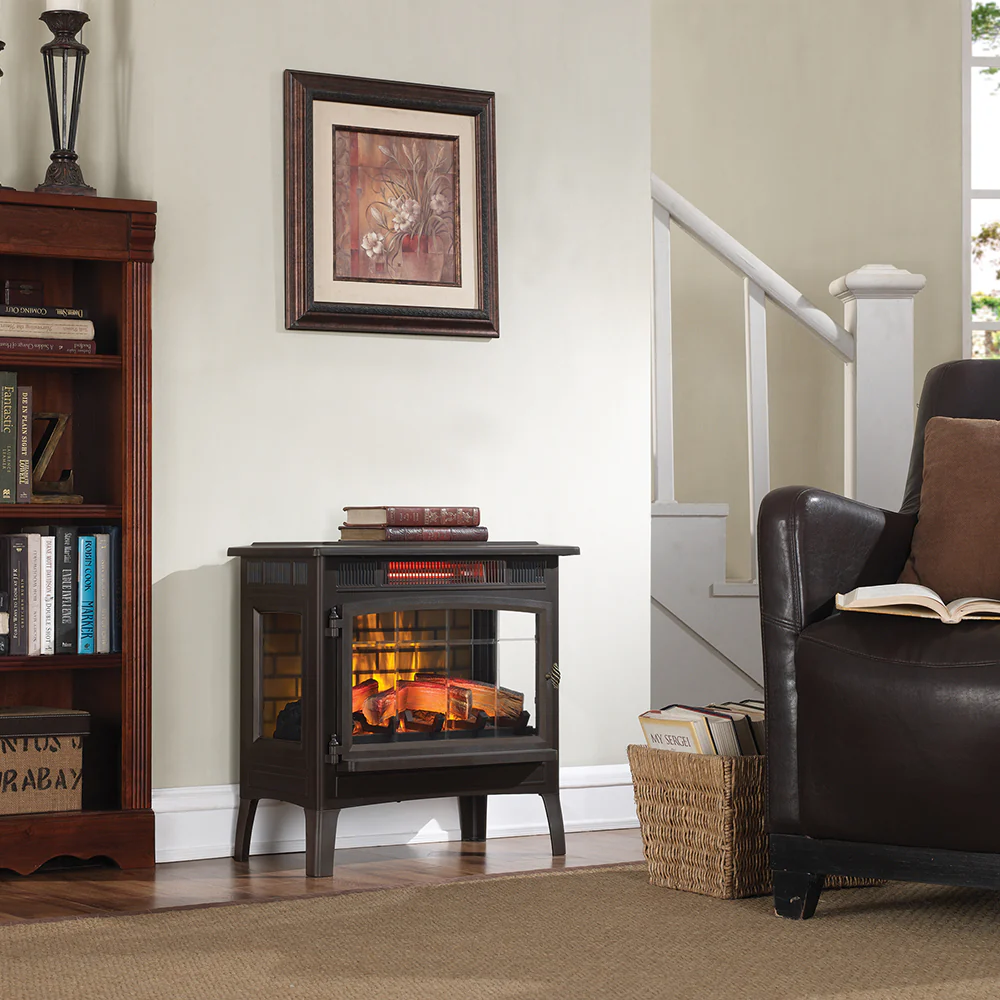 2026 Duraflame 3D Bronze Infrared Electric Fireplace Stove with Remote Control - DFI-5010-02