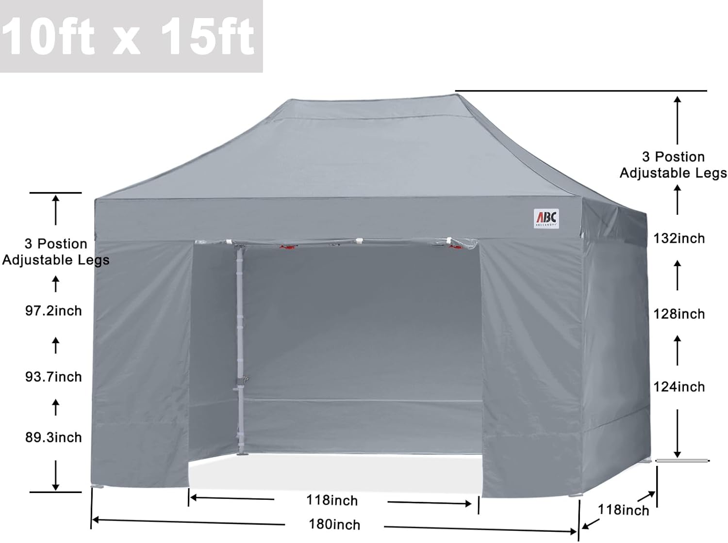 Easy Pop Up Canopy Tent 10×10 with Sidewalls