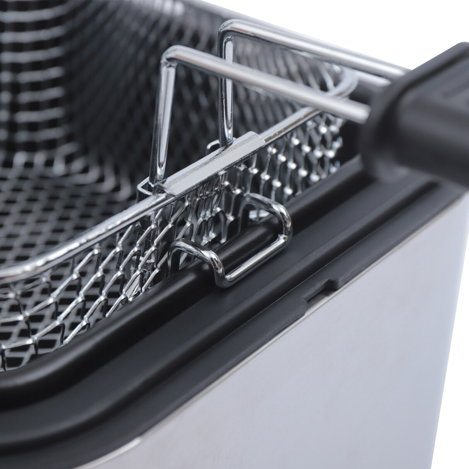 2026 DENEST 1KW Stainless Steel Electric Deep Fryer w/Basket, Adjustable Control Temperature