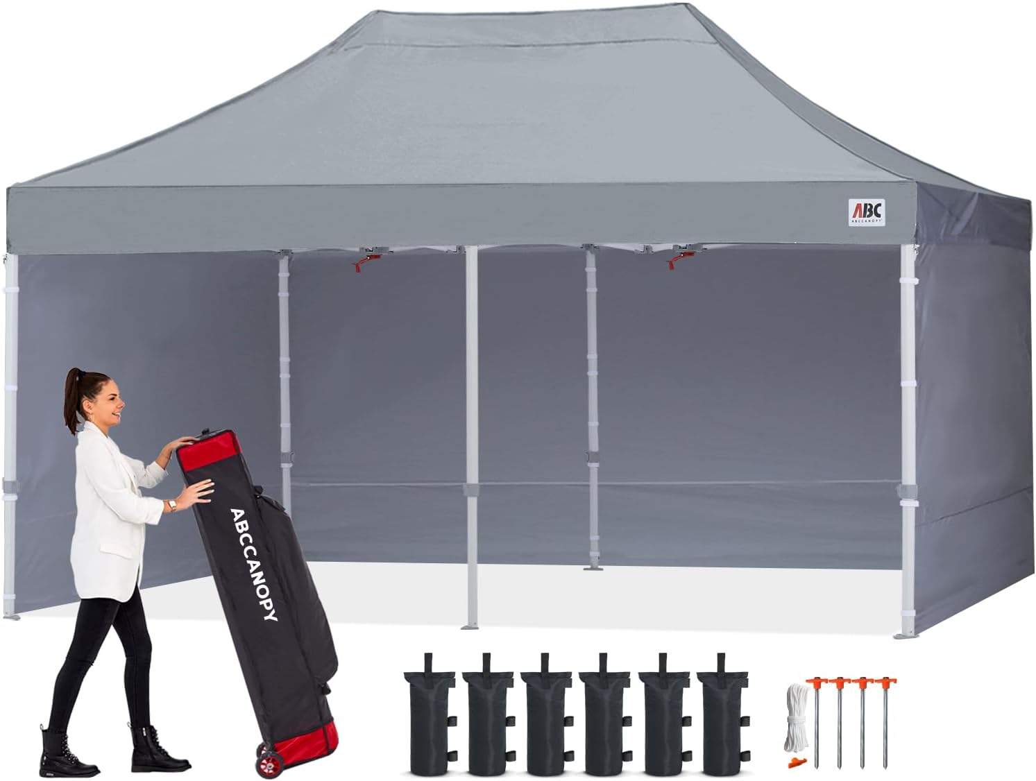 Easy Pop Up Canopy Tent 10×10 with Sidewalls
