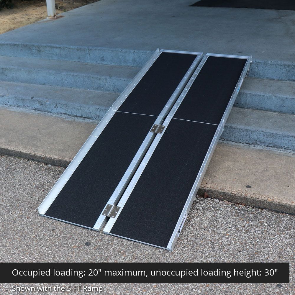 Titan Ramps 10' Multi-Fold Aluminum Wheelchair Ramp - 600 lb. Capacity