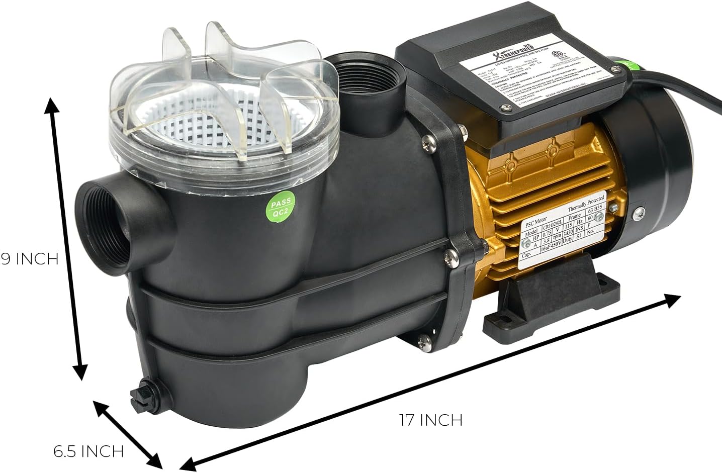 2Hp Variable Speed In-Ground Pool Pump 230V
