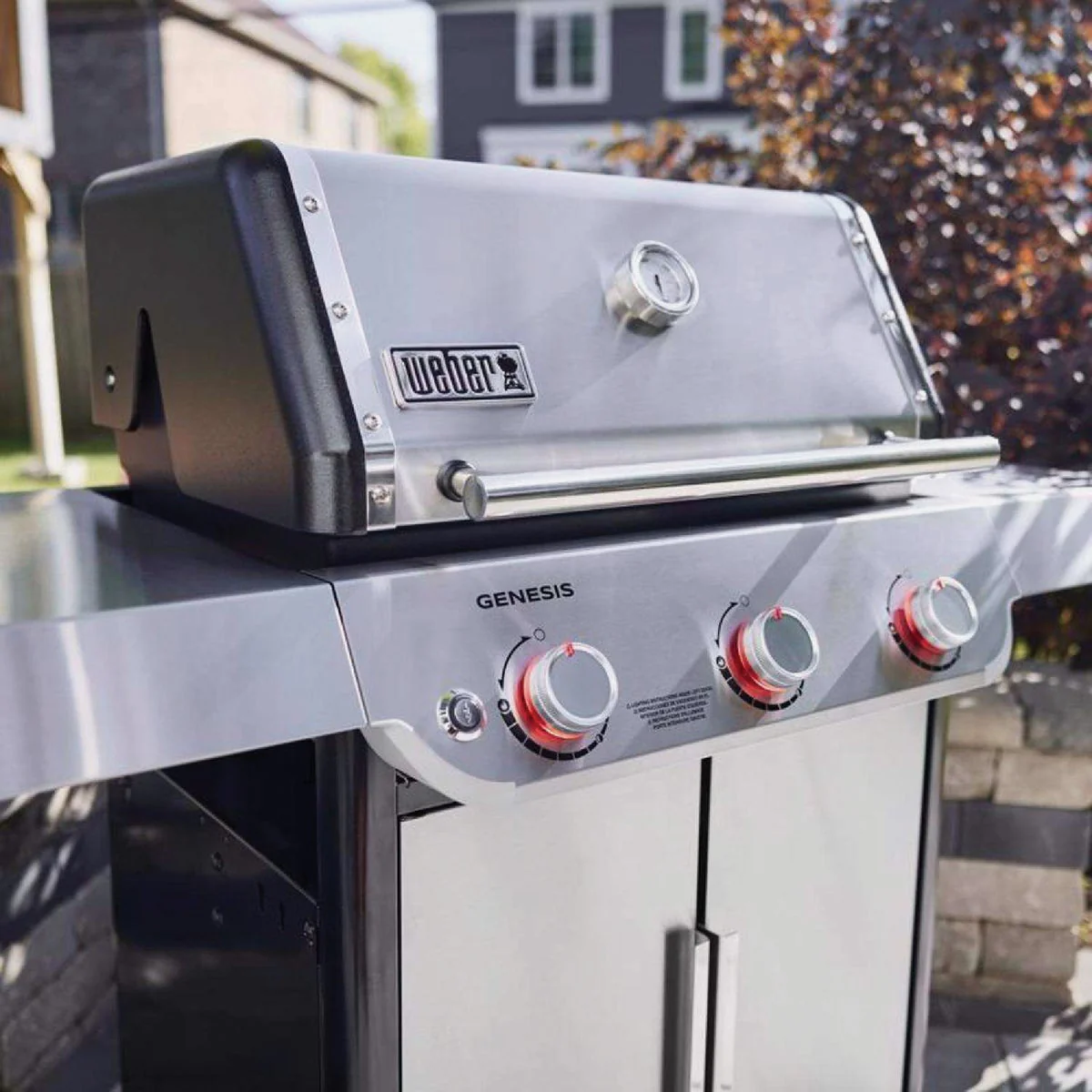 2026 Weber Genesis S-315 Stainless Steel Liquid Propane Grill – 3 Burners with PureBlu Burner System, 7mm Stainless Steel Grates, Flavorizer Bars & 641 Sq. In. Total Cooking Area