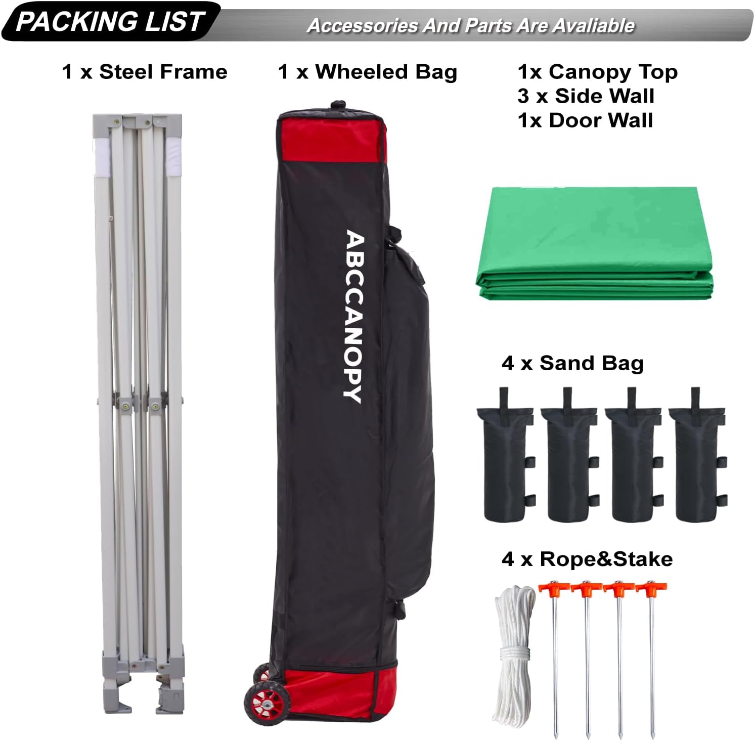 Easy Pop Up Canopy Tent 10×10 with Sidewalls