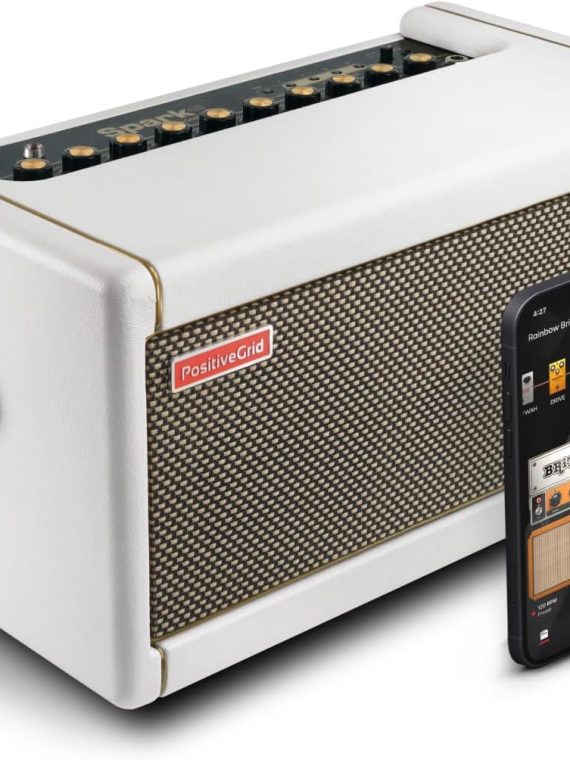 40-Watt Combo Practice Guitar Amplifier Electric Bass and Acoustic Guitar Amp with Spark Mobile App – Pearl