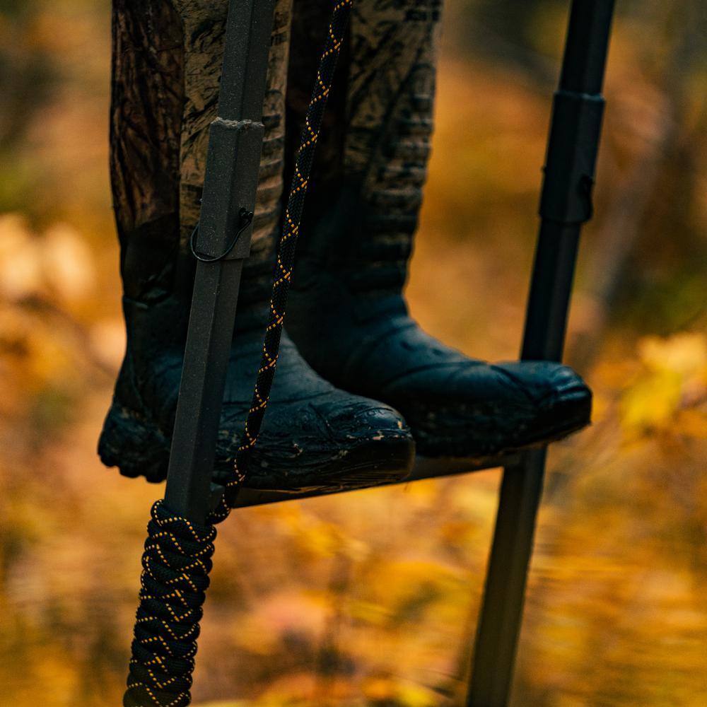 2026 Jumbo Jack Ladder Stand RE658 – Adjustable Shooting Rail, Large Platform, Mesh Seat