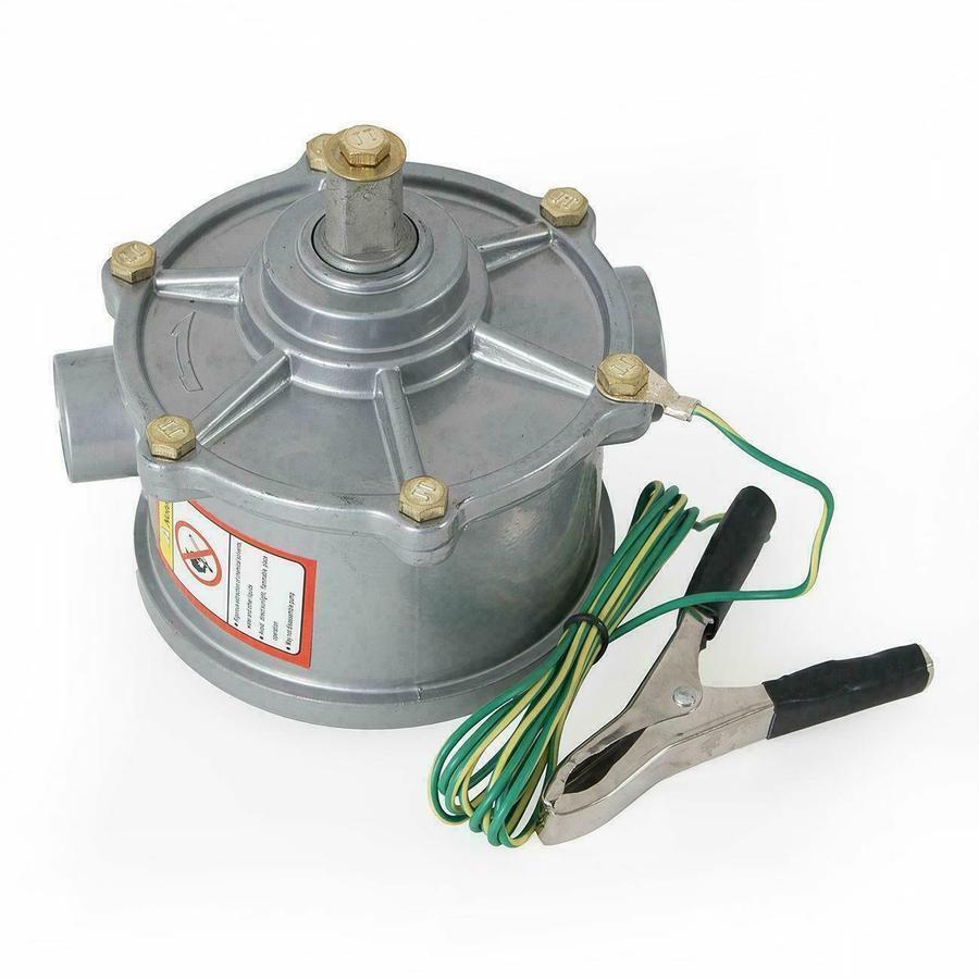 30 Gallon Red Gas Caddy Tank Gasoline Fluid Diesel w Rotary Pump and Hose