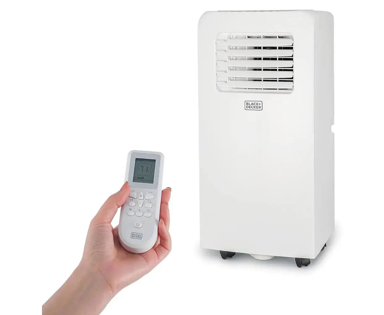 10,000 BTU Portable Air Conditioner with Remote Control, White