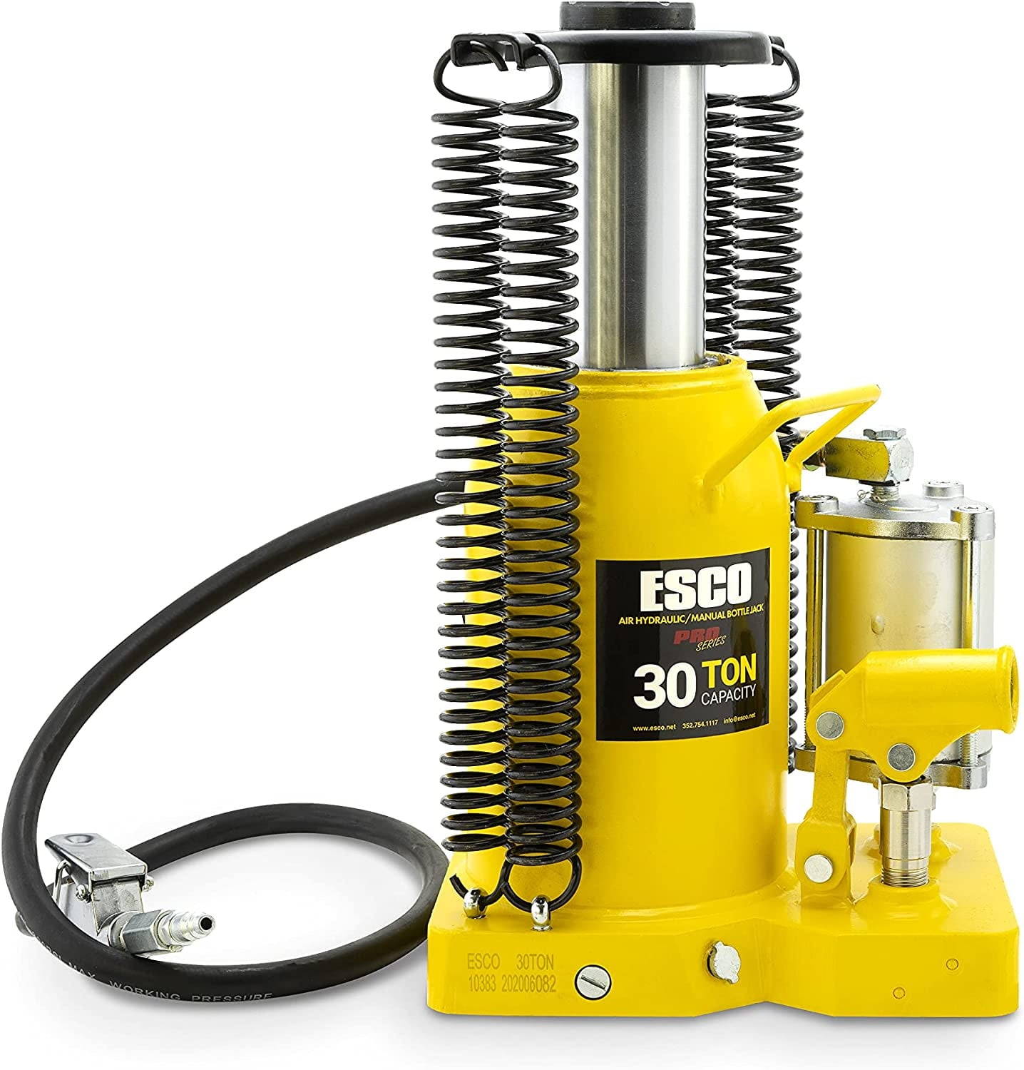 2026 ESCO 30 Ton Pro Series Air Hydraulic Bottle Jack – Heavy Duty Lifting for Automotive and Industrial Use