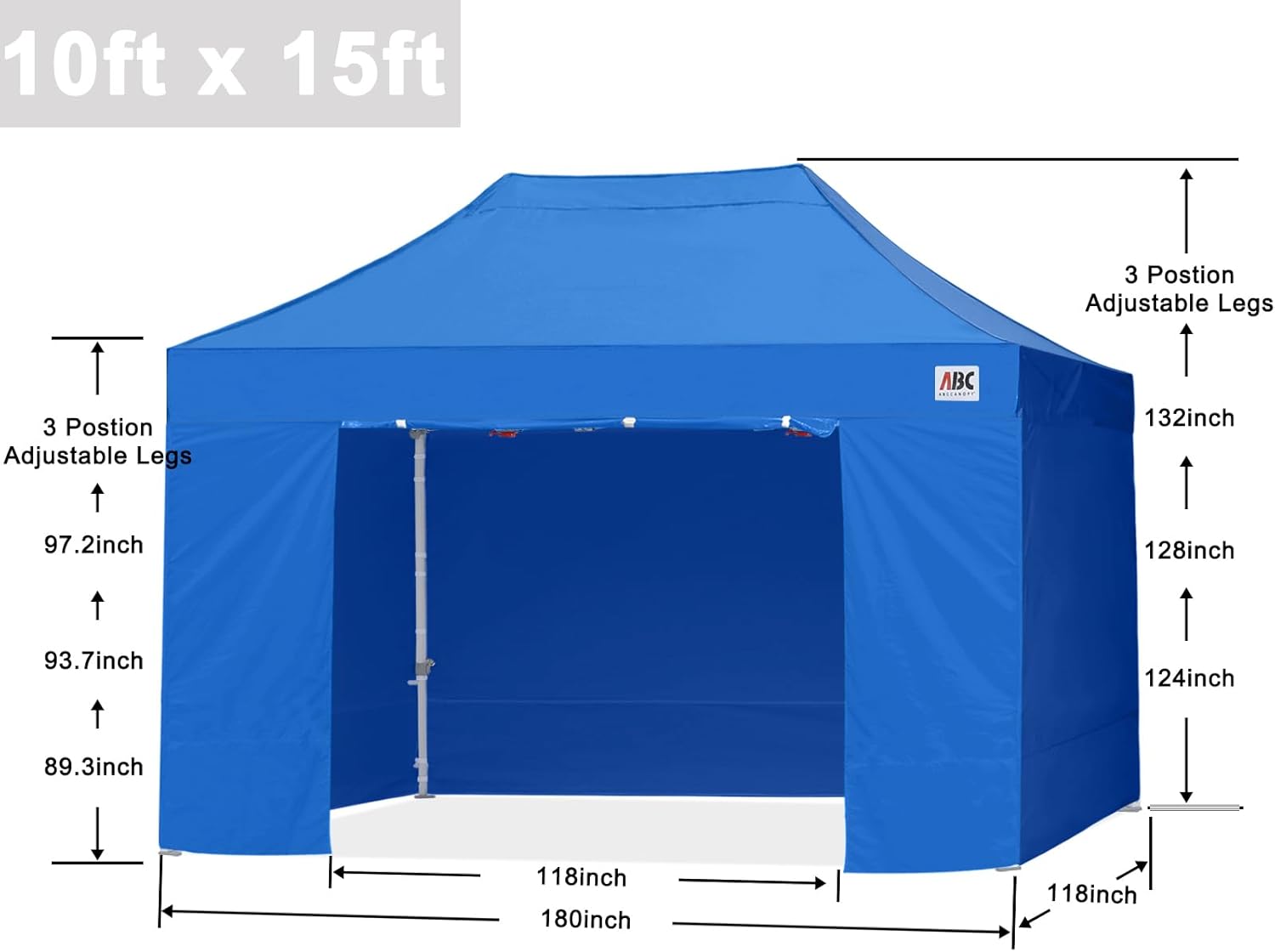 Easy Pop Up Canopy Tent 10×10 with Sidewalls