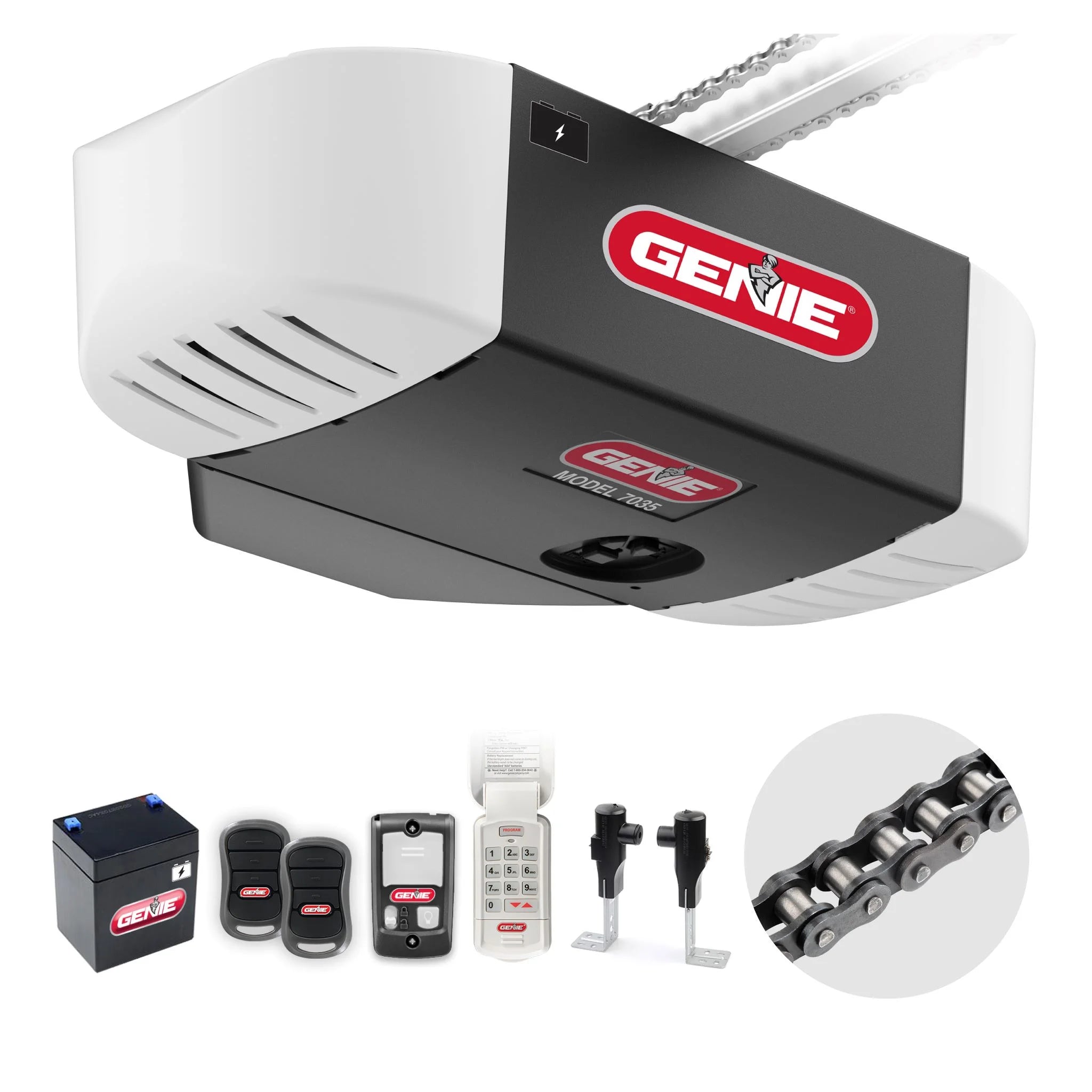 2026 Genie Chain Drive 750 3/4 HPc Garage Door Opener w/Battery Backup - Heavy Duty -