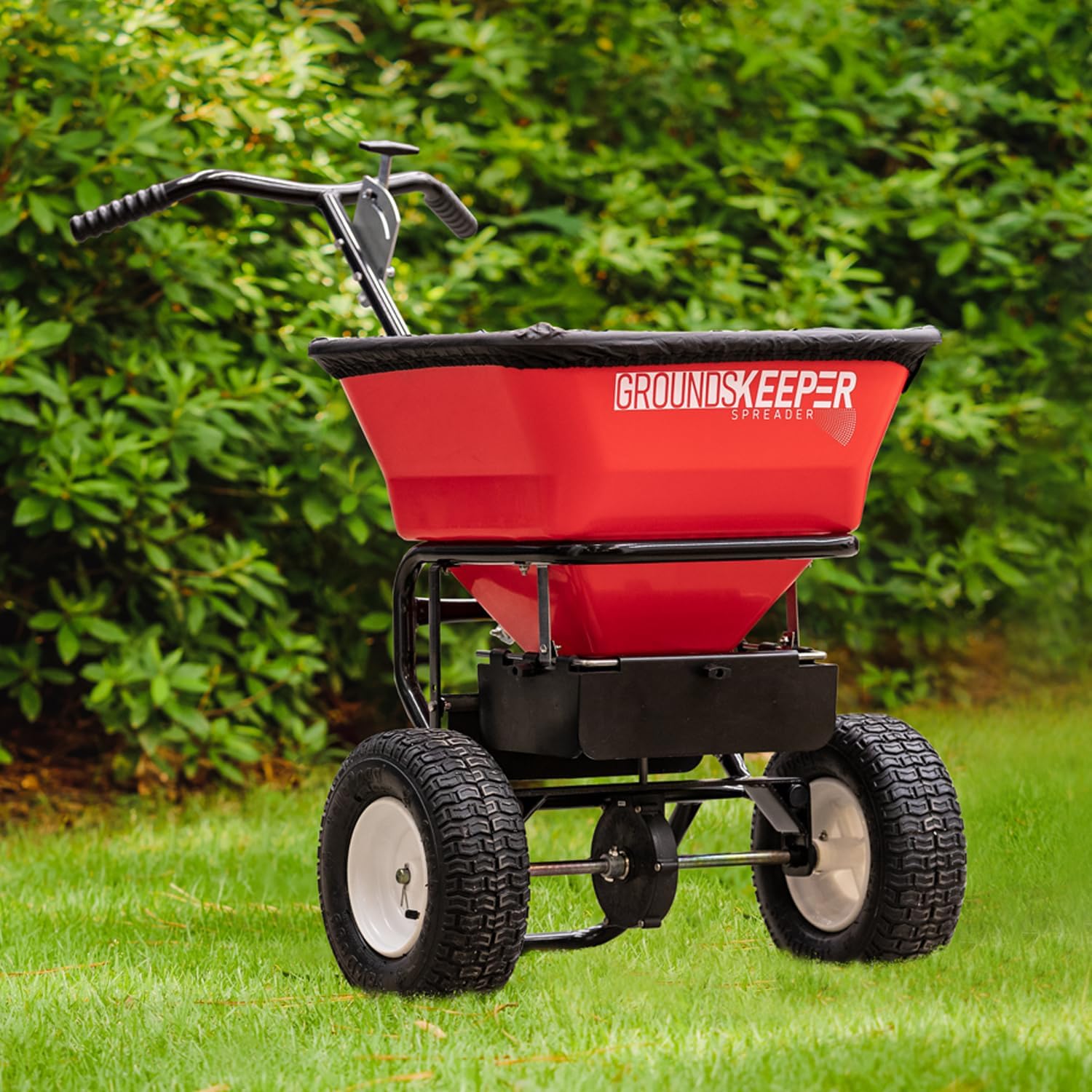 2026 Multi-Purpose Walk Behind Push Spreader 3039632R Grounds Keeper, 100 Pound Capacity, Multi Use Tool for Grass Seed, Salt, De-Icer, Fertilizer and Seeds