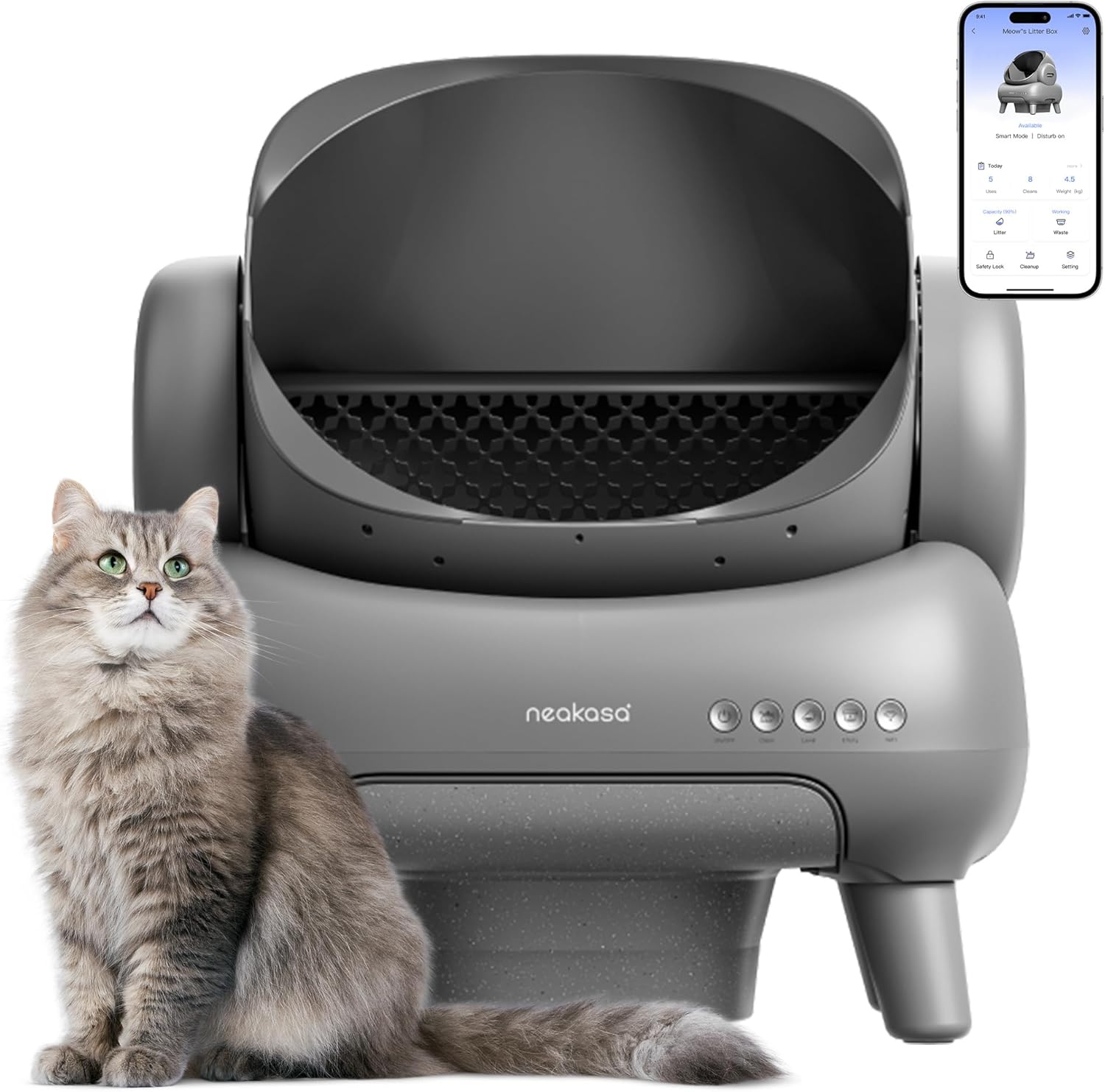 M1 Self-Cleaning Cat Litter Box with App Control