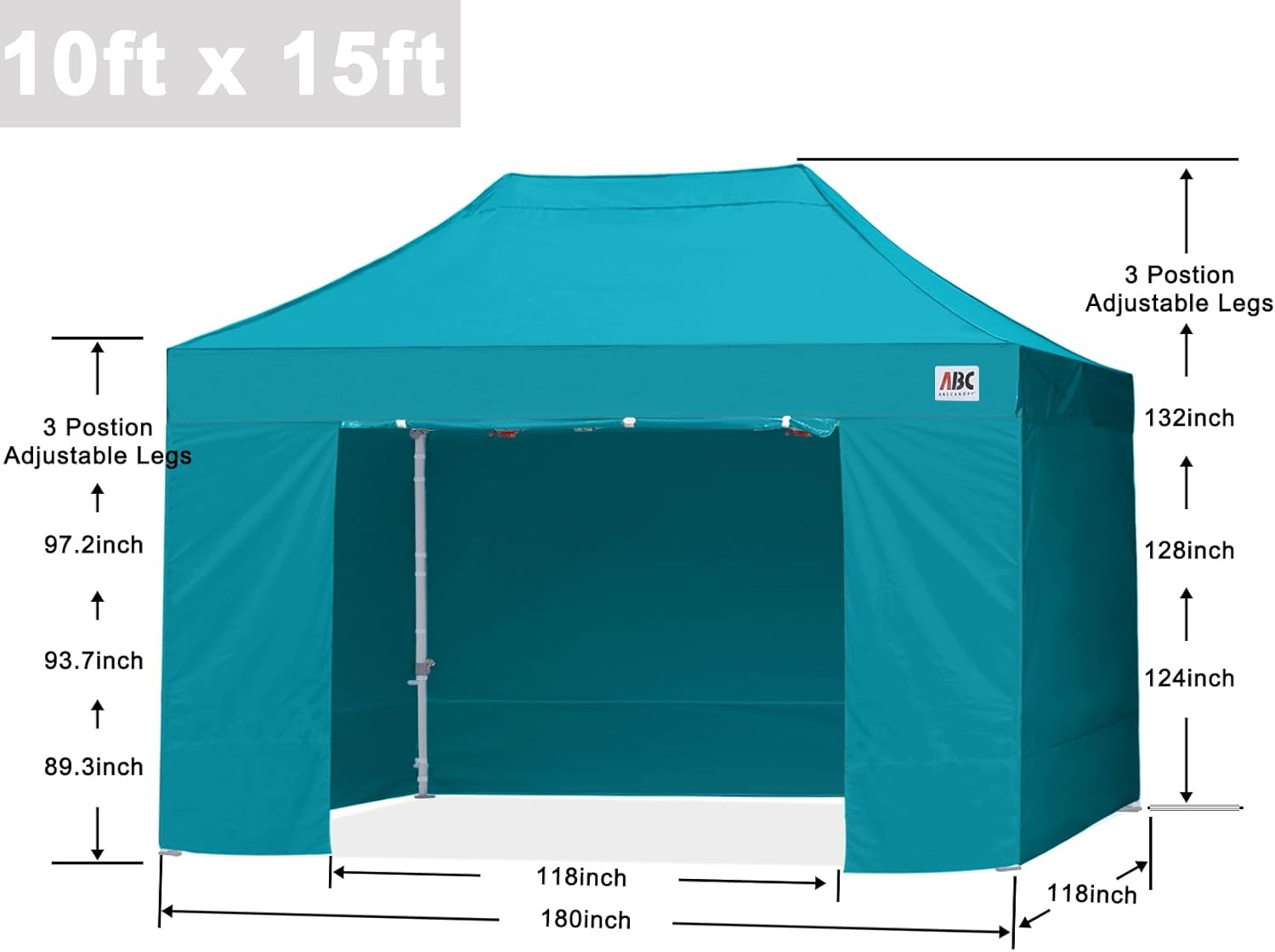 Easy Pop Up Canopy Tent 10×10 with Sidewalls