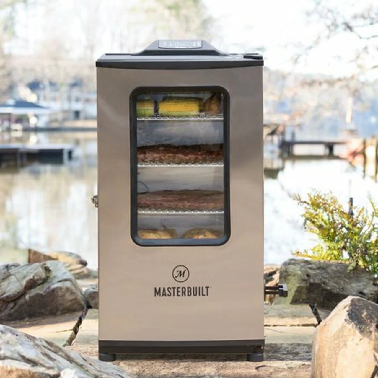 Masterbuilt 40-inch Bluetooth Digital Electric Smoker in Stainless Steel